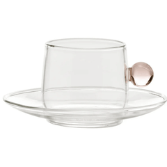 Zafferano Bilia Coffee Cup & Saucer Set – Pink Ball