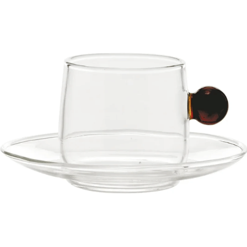 Zafferano Bilia Coffee Cup & Saucer Set – Amber Ball