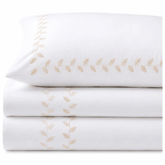 FOUR SEASON Pure Egyptian Cotton Duvet Cover Set – White/Gold