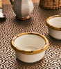 Les-Ottomans Set of 2 Bamboo Bowls 8cm Brown