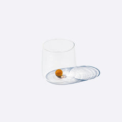 Zafferano Bilia Glass Tumbler Set –  Golden Yellow