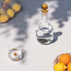 Zafferano Bilia Glass Bottle –  Golden Yellow Cap