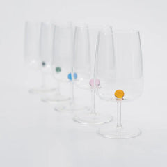 Zafferano Bilia Glass Goblets Set – Golden Yellow
