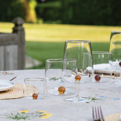 Zafferano Bilia Glass Goblets Set – Golden Yellow