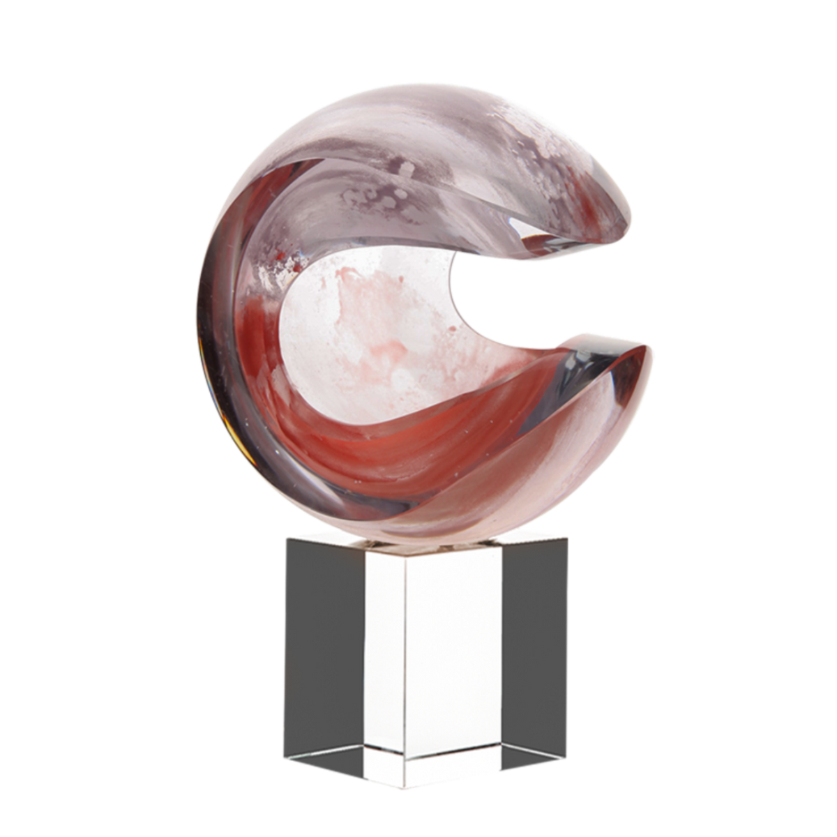 The Twilight Echoes Artistic Glass Sculpture