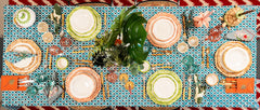 Les Ottomans Ceramic Plates Bamboo Collection – Brown