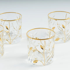 Gold Crystal Glass Tumblers