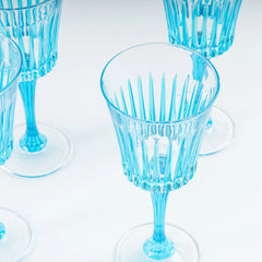 Les-Ottomans Crystal Wine Glasses – Blue