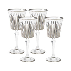 Les-Ottomans Crystal Wine Glasses – Platinum