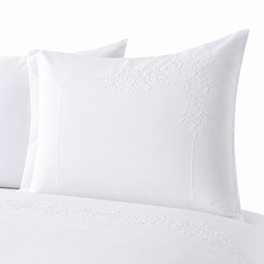 SHERIHAN Pure Egyptian Cotton Duvet Cover Set – White
