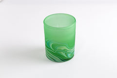Green Swirl Straight Natsheh Glass Cups