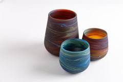 Straight Natsheh Glass Brown Cups