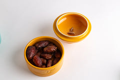 Hijaz Collection Ceramic Date Jar – Yellow