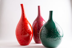 Decorative Red Ceramic Vase – North Collection