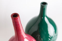 Decorative Red Ceramic Vase – North Collection
