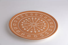 Najd Sgraffito Ceramic Wall Accent Decorative Plate