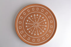 Najd Sgraffito Ceramic Wall Accent Decorative Plate