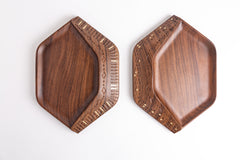 Zari Walnut Decorative Plate