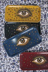 All-Seeing Eye Hand Painted Iron Tray – Yellow