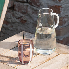 Zafferano Gessato Drinking Glass Set – Amethyst
