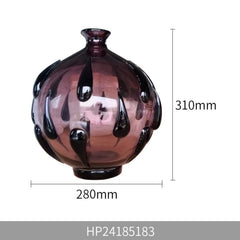 Decorative Sculpted Glass Vase