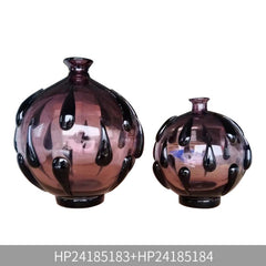 Decorative Sculpted Glass Vase