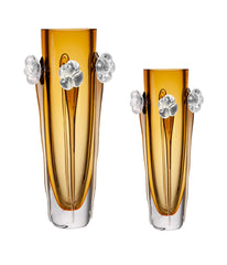 Luxury Amber Glass Vase