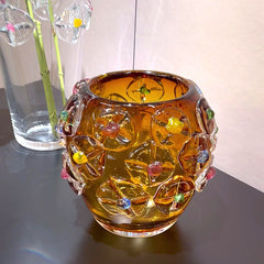 Flowers Bloom Glass Vases