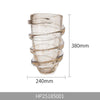 Gold Poline Thread Glass Vase