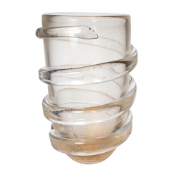 Gold Poline Thread Glass Vase