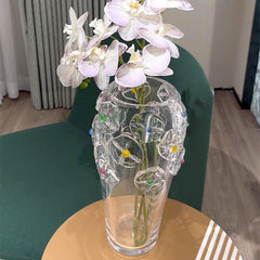 Flowers Bloom Glass Vases