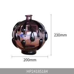 Decorative Sculpted Glass Vase