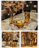 Luxury Amber Glass center piece Bowl 15cm