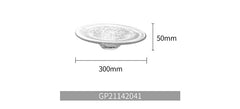 Jade Textured Plate – Clear Ice