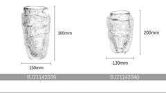 Jade Textured Glass Vase