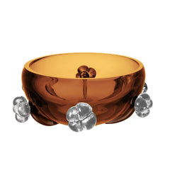 Luxury Amber Glass center piece Bowl 15cm