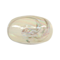 Yalos Murano Fossili Ivory Spiral Bowl
