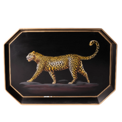 Tiger Hand Painted Iron Tray