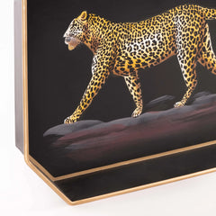 Tiger Hand Painted Iron Tray