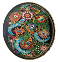 Ikat Hand-Painted Iron Tray
