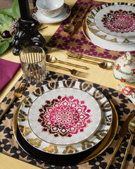 Premium Resin Gold Bamboo Cutlery Set – 5 Piece
