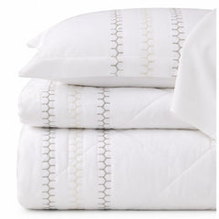 MARC Pure Egyptian Cotton Quilted Bedsheet Set – White