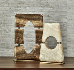 Jade Sculptural Ornament - Beige