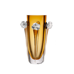 Luxury Amber Glass Vase