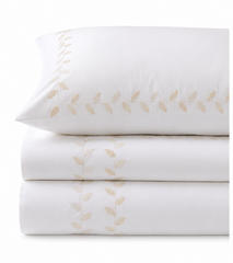 FOUR SEASON Pure Egyptian Cotton Duvet Cover Set – White/Gold