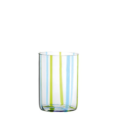Zafferano Tirache Glass Tumblers Set – Aquamarine & Green