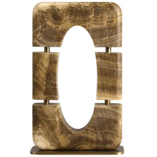 Jade Sculptural Ornament - Beige