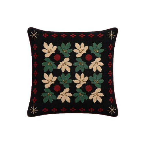 Decorative Square Floral Cushion Cover