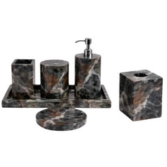 Amazonia Stone Bathroom Accessories Set – 6 Piece