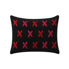 Black Floral Cushion Cover
